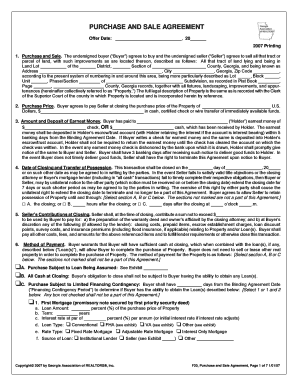 Georgia Residential Purchase Agreement