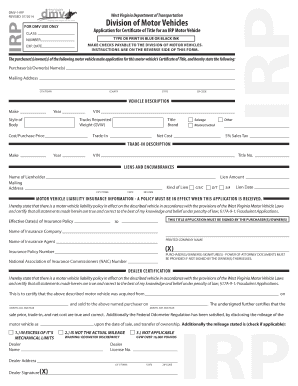 West Virginia DMV-1-IRP Form