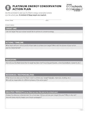 Platinum Energy Conservation Action Plan