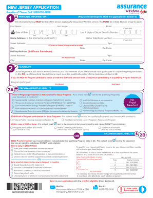 New Jersey Assurance Wireless Application