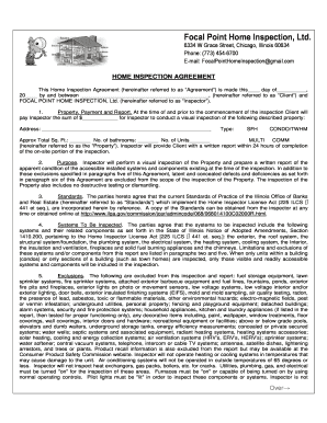 Home Inspection Agreement