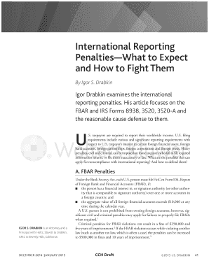 International Reporting Penalties Guide