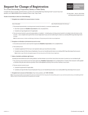Wells Fargo Advantage Funds Account Transfer Form