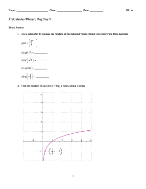 PreCalculus Blizzard Bag Day 3