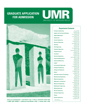 Graduate Application for Admission