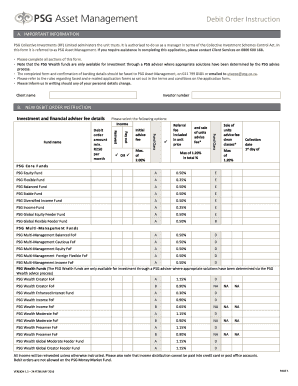 Debit Order Instruction Form