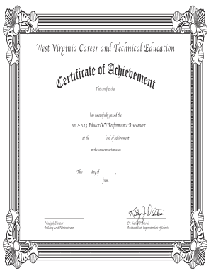 West Virginia EducateWV Performance Assessment Certificate