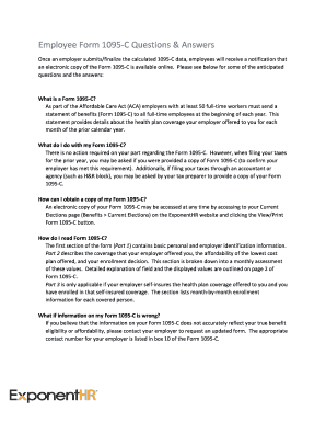 Form 1095-C Questions & Answers