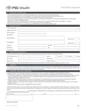 Third Party Payment Form