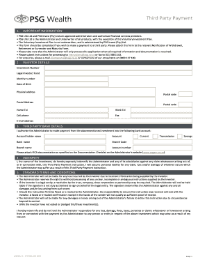 Third Party Payment Form