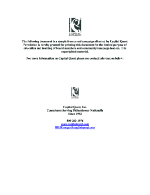 Major Gift Prospect Identification Form