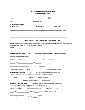 Asthma Action Plan