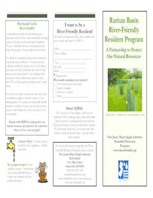 River-Friendly Resident Application