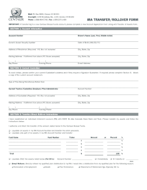 IRA Transfer/Rollover Form