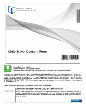 Child Travel Consent Form