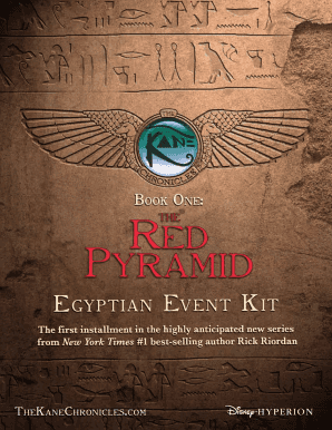 The Kane Chronicles Egyptian Event Kit