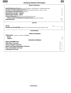 Kentucky Tax Forms