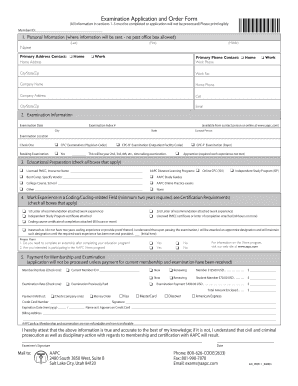 AAPC Certification Examination Application