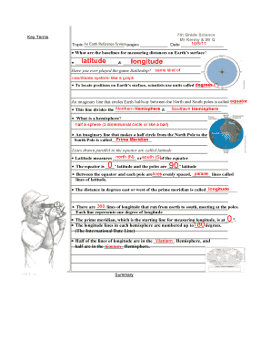Earth Reference System Worksheet