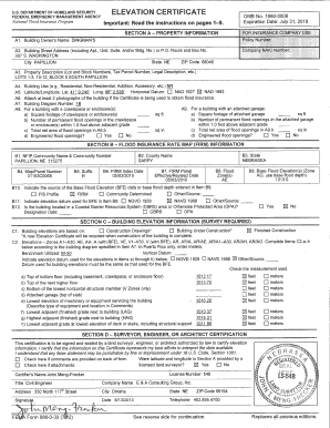 FEMA Elevation Certificate