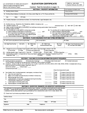 Elevation Certificate