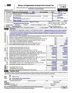 Form 990 Return of Organization Exempt From Income Tax