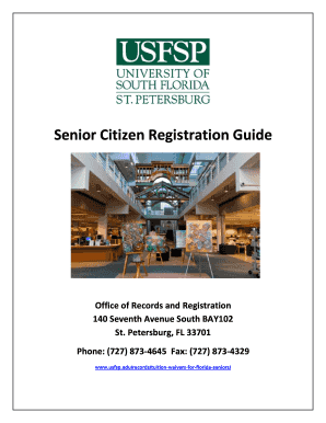 Senior Citizen Tuition Waiver Application