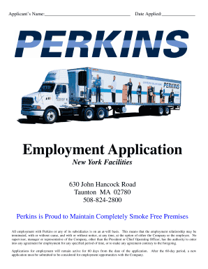 Employment Application Form