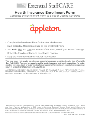 Health Insurance Enrollment Form