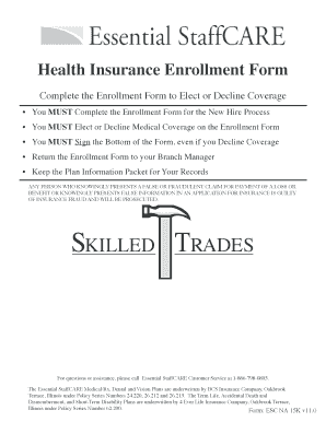 Health Insurance Enrollment Form