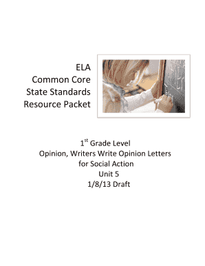 1st Grade Opinion Letter Template