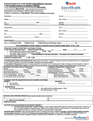 Physician Request Form for Hepatitis C Treatment