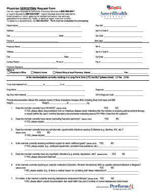 Physician SEROSTIM Request Form