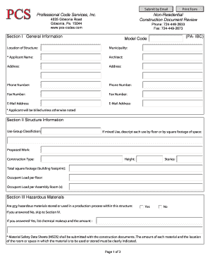 Pennsylvania Commercial Construction Document Review