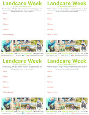 Landcare Week Volunteer Form