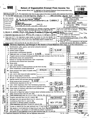 Form 990 Return of Organization Exempt From Income Tax