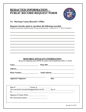 Public Record Request Form