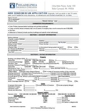 New Condominium Application