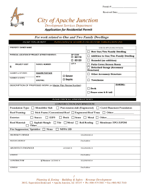 Residential Permit Application