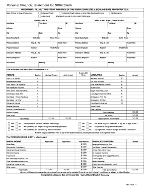 Financial statement example - nbkc bank statement