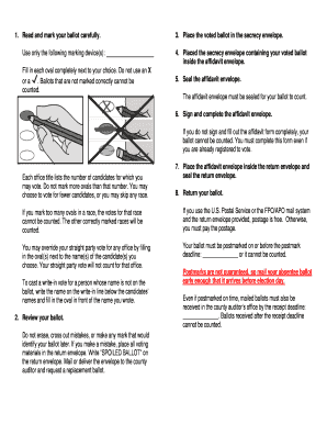 Iowa Absentee Voting Instructions