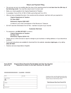 Virginia Direct Payment Sales and Use Tax Return