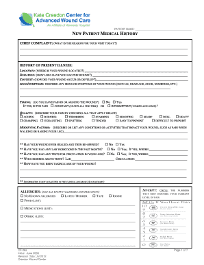 New Patient Medical History Form