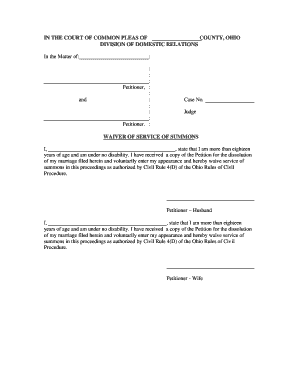 Waiver of Service of Summons