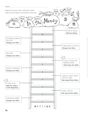 Word Ladder Worksheet