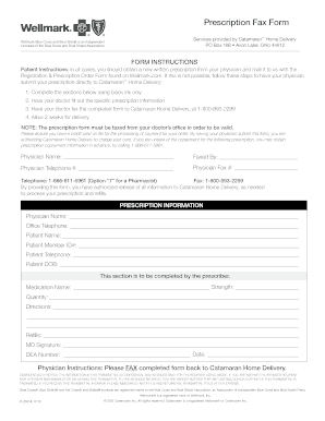 Prescription Fax Form