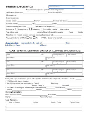 URM Foodservice Distributor Business Application