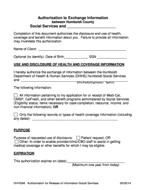 Authorization to Exchange Information