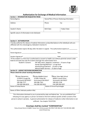 Authorization for Exchange of Medical Information