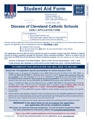 Private School Aid Service Application